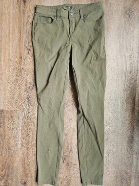 Prana women's army green hiking outdoor pants skinny size 2